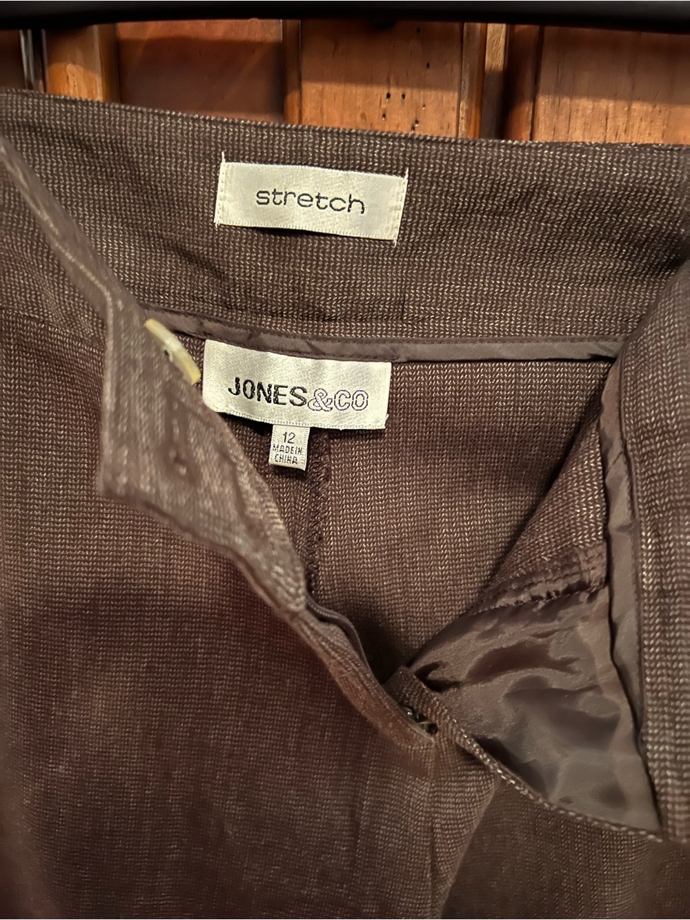 Women's Brown High-Waist Trousers